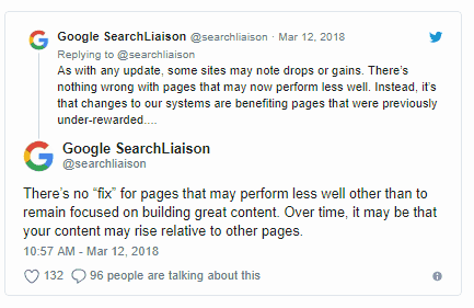 Google Medic Update Response